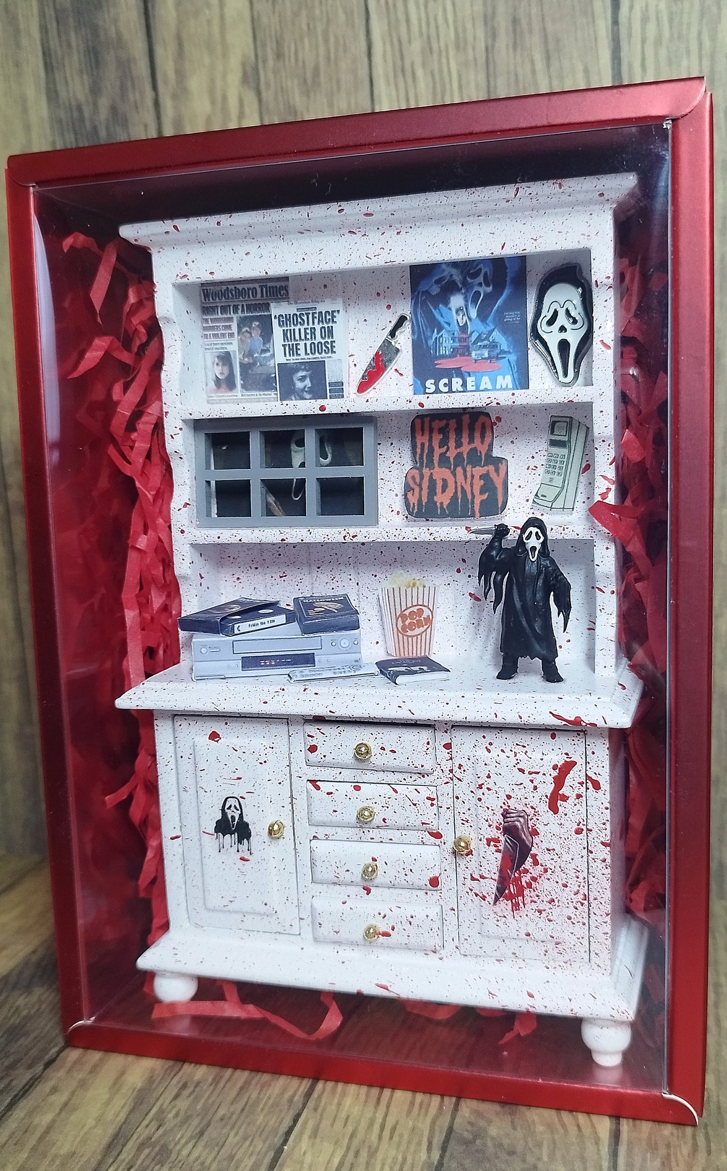 Ghost face miniature cabinet