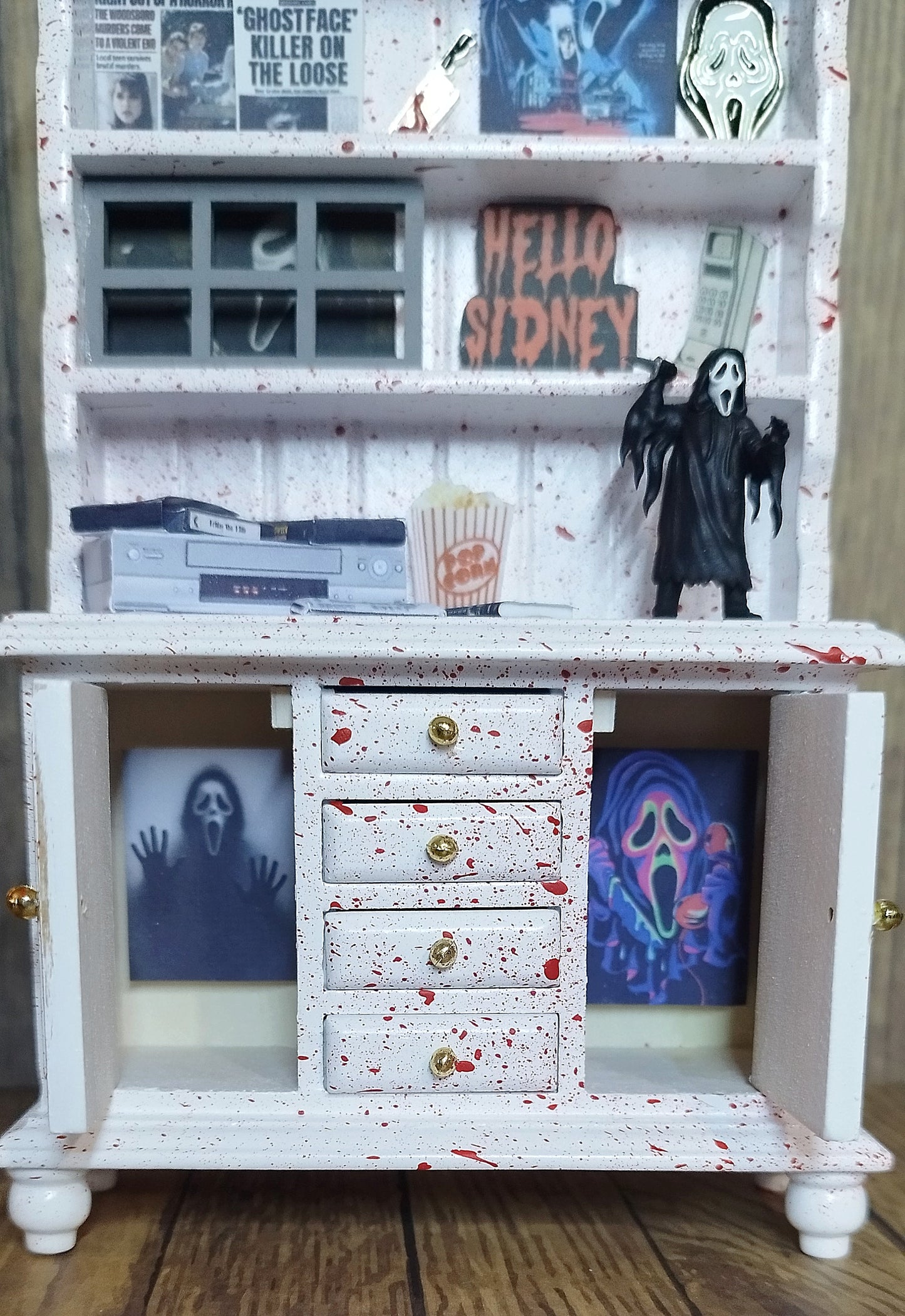 Ghost face miniature cabinet